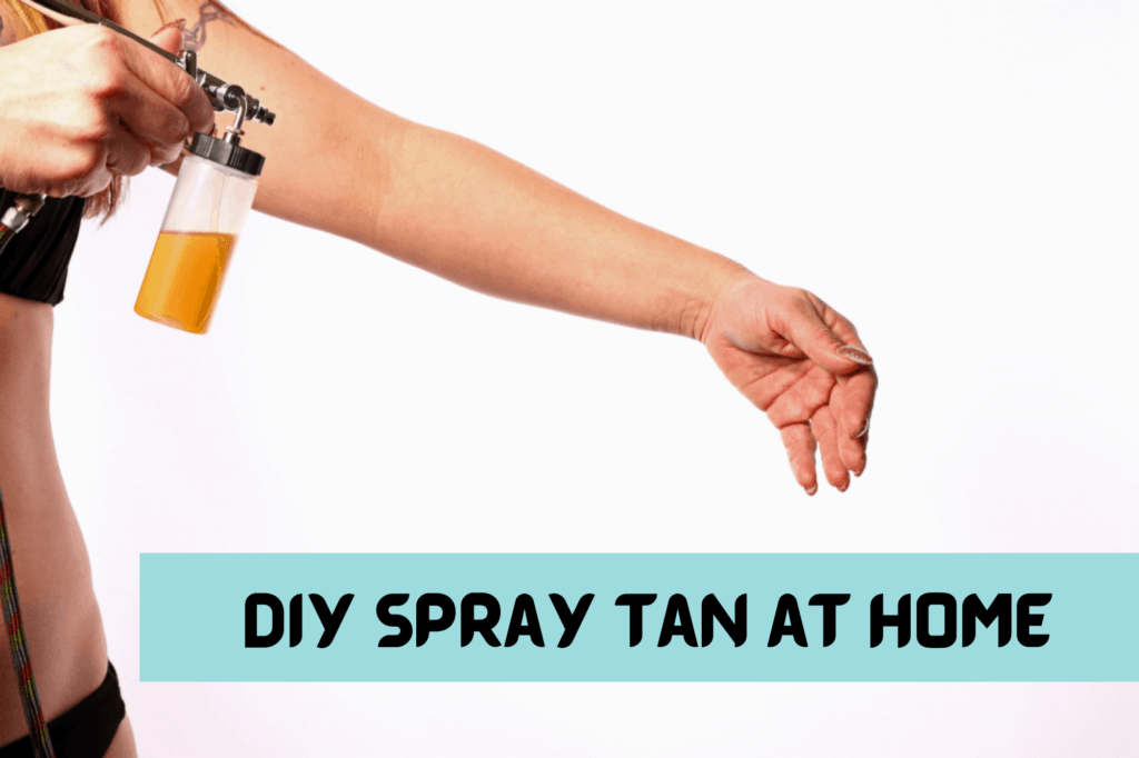 Spray tan yourself at home